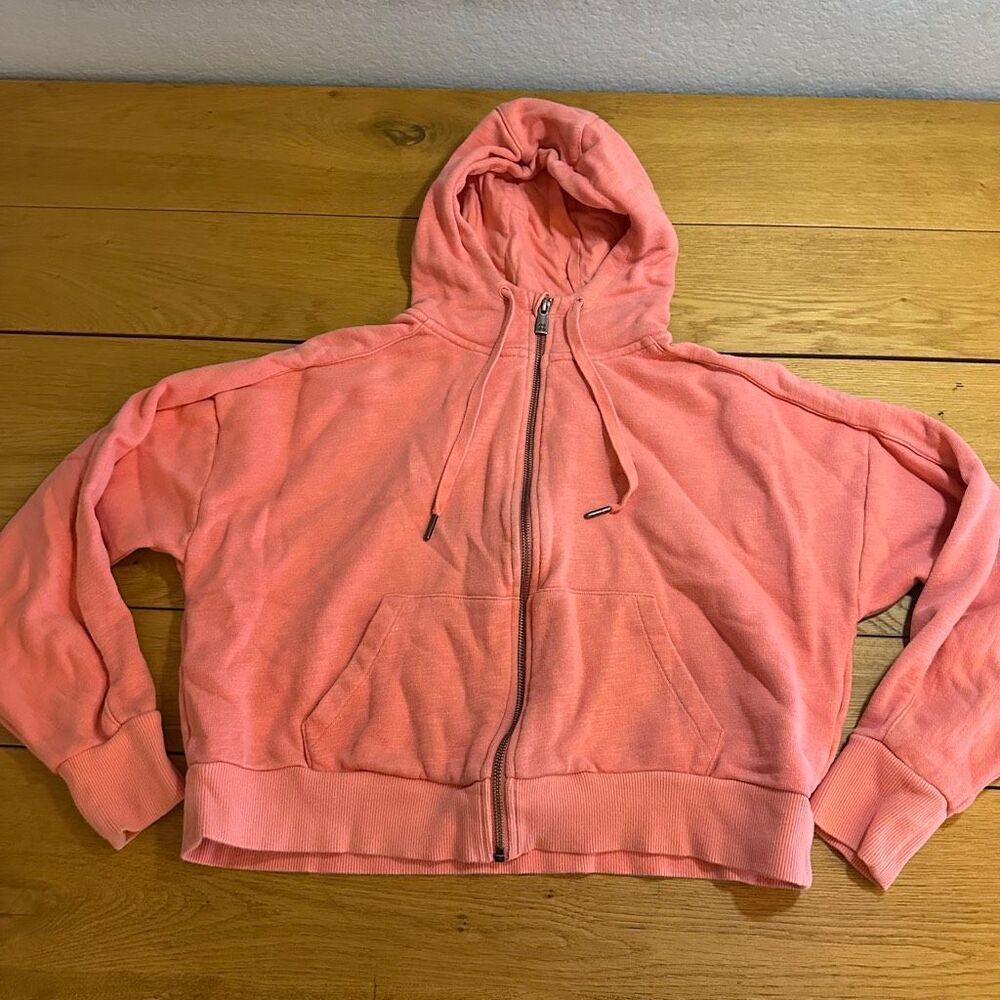 Sweaty Betty cropped Essential Zip Up Hoodie small
